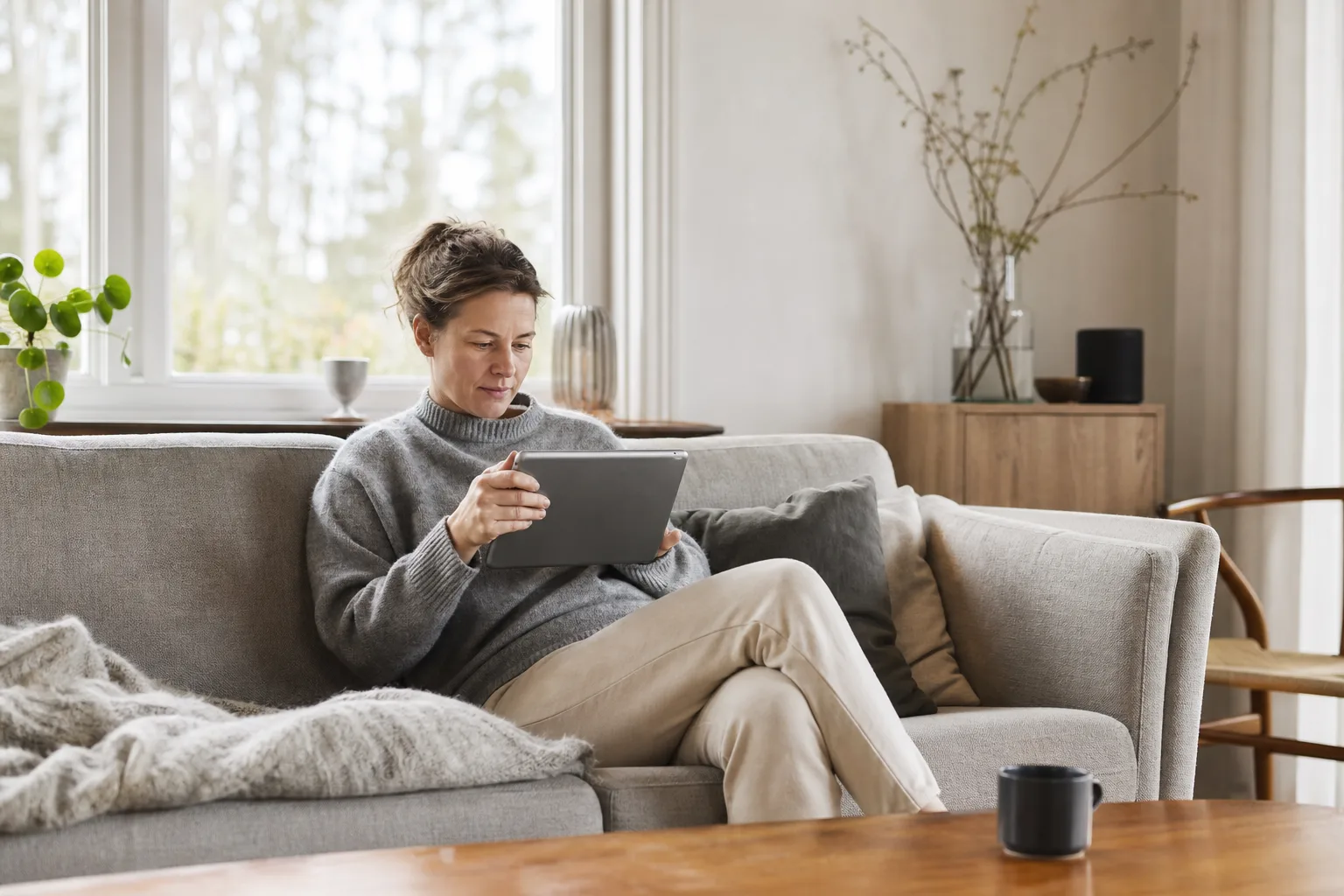Surfplatta med eget simkort för mobilt internet på resande fot